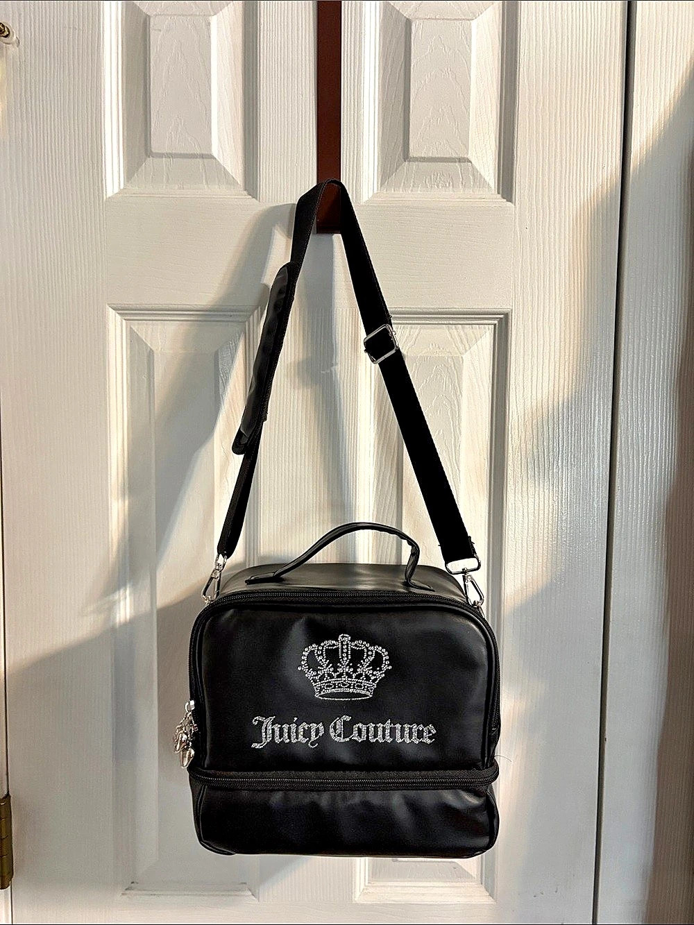 Juicy Couture Double Zip Chill Cooler Bag Black